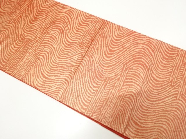 JAPANESE KIMONO / ANTIQUE FUKURO OBI / WOVEN STREAM